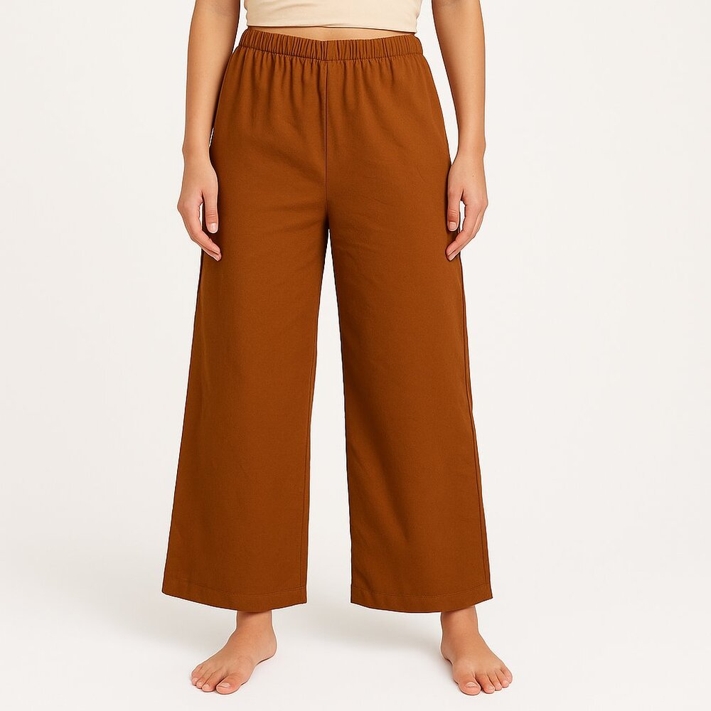 MSK Women's Wide-Leg Cotton Pants (NWOT) Size M